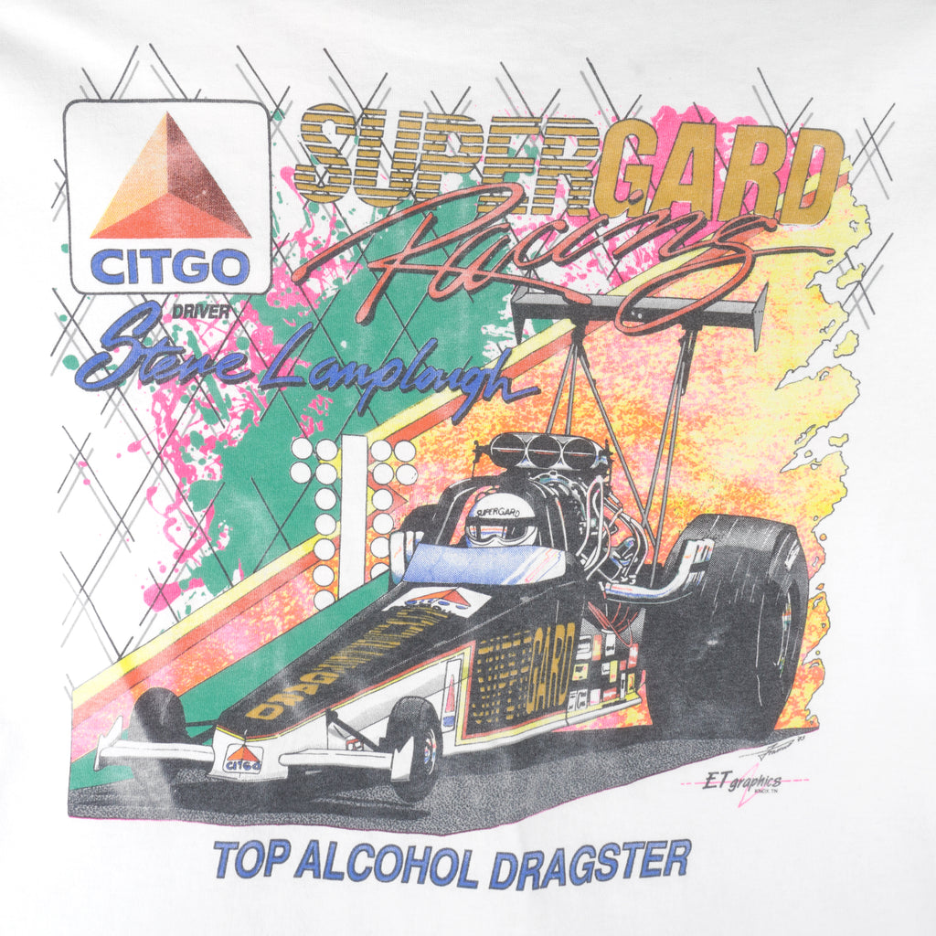 NASCAR (Sof Tee) - Supergard Racing T-Shirt 1990s X-Large Vintage Retro