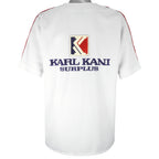 Karl Kani - White Surplus Embroidered T-Shirt 1990s Large Vintage Retro