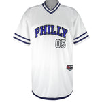 FUBU -  White Philly 05 Sports Jersey T-Shirt 1990s Large