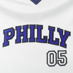 FUBU -  White Philly 05 Baseball Jersey T-Shirt 1990s Large Vintage Retro Baseball