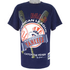 MLB (The Game) - NY Yankees Catch The Fever T-Shirt 1993 Large Vintage Retro Baseball