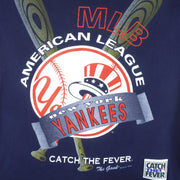 MLB (The Game) - NY Yankees Catch The Fever T-Shirt 1993 Large Vintage Retro Baseball