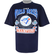 MLB (Waves) - Toronto Blue Jays Champions T-Shirt 1992 Large Vintage Retro Baseball