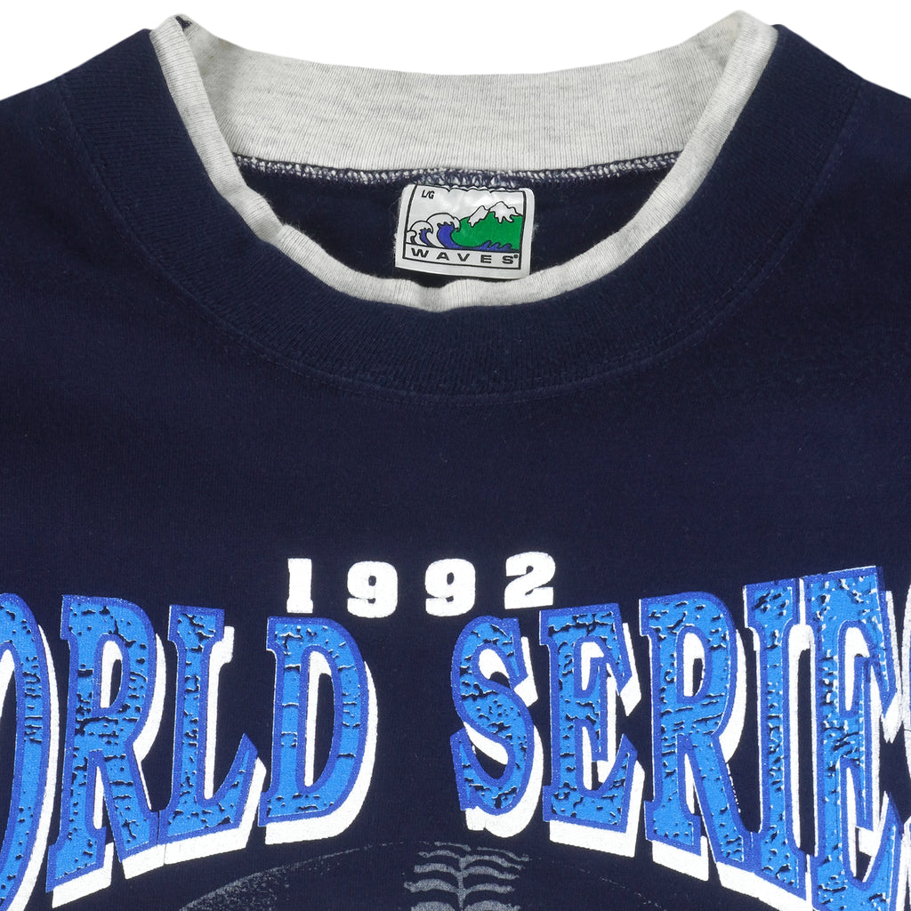 MLB (Waves) - Toronto Blue Jays Champions T-Shirt 1992 Large Vintage Retro Baseball