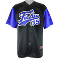 FUBU - Black & Blue 05 Jersey T-Shirt 1990s Large Vintage Retro