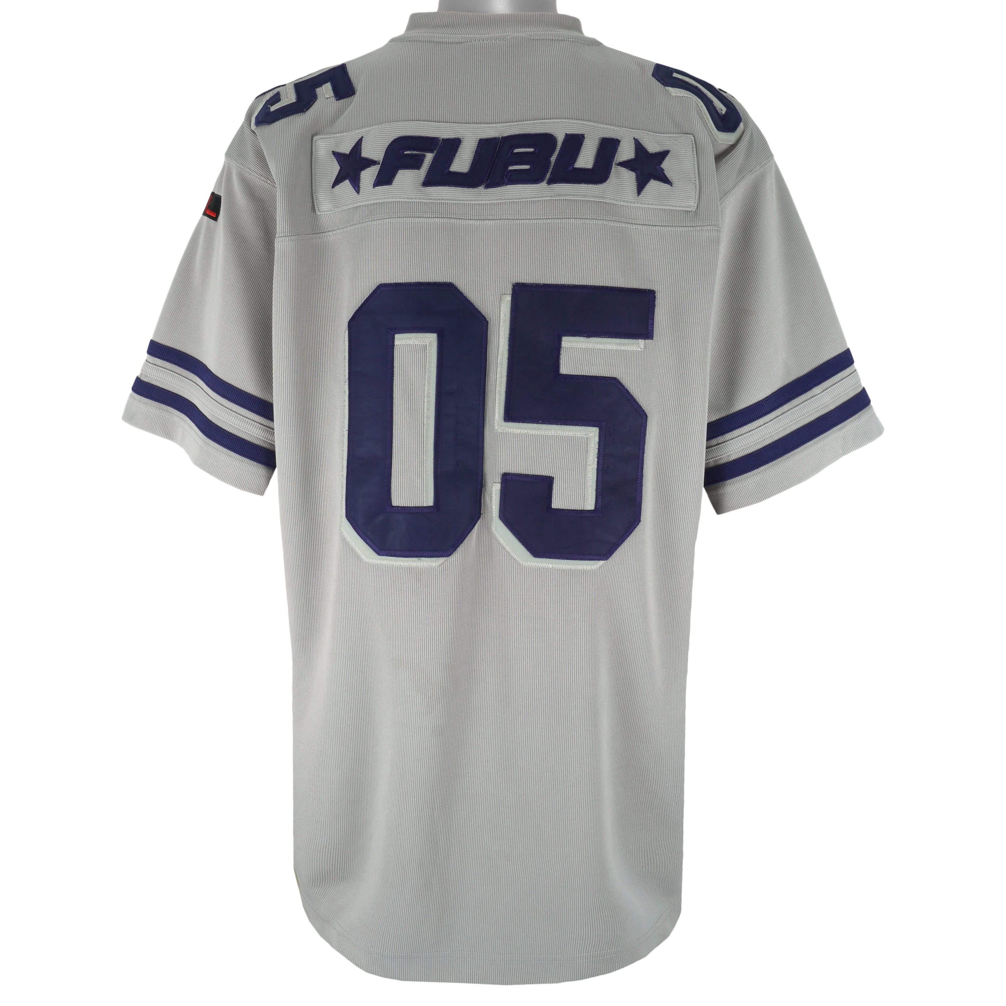 FUBU - Grey Official Champions 05 Jersey T-Shirt 1990s X-Large Vintage Retro