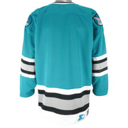Starter - San Jose Sharks Big Logo Jersey 1990s Medium Vintage Retro Hockey