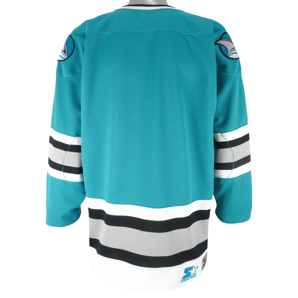Starter - San Jose Sharks Big Logo Jersey 1990s Medium Vintage Retro Hockey