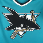 Starter - San Jose Sharks Big Logo Jersey 1990s Medium Vintage Retro Hockey