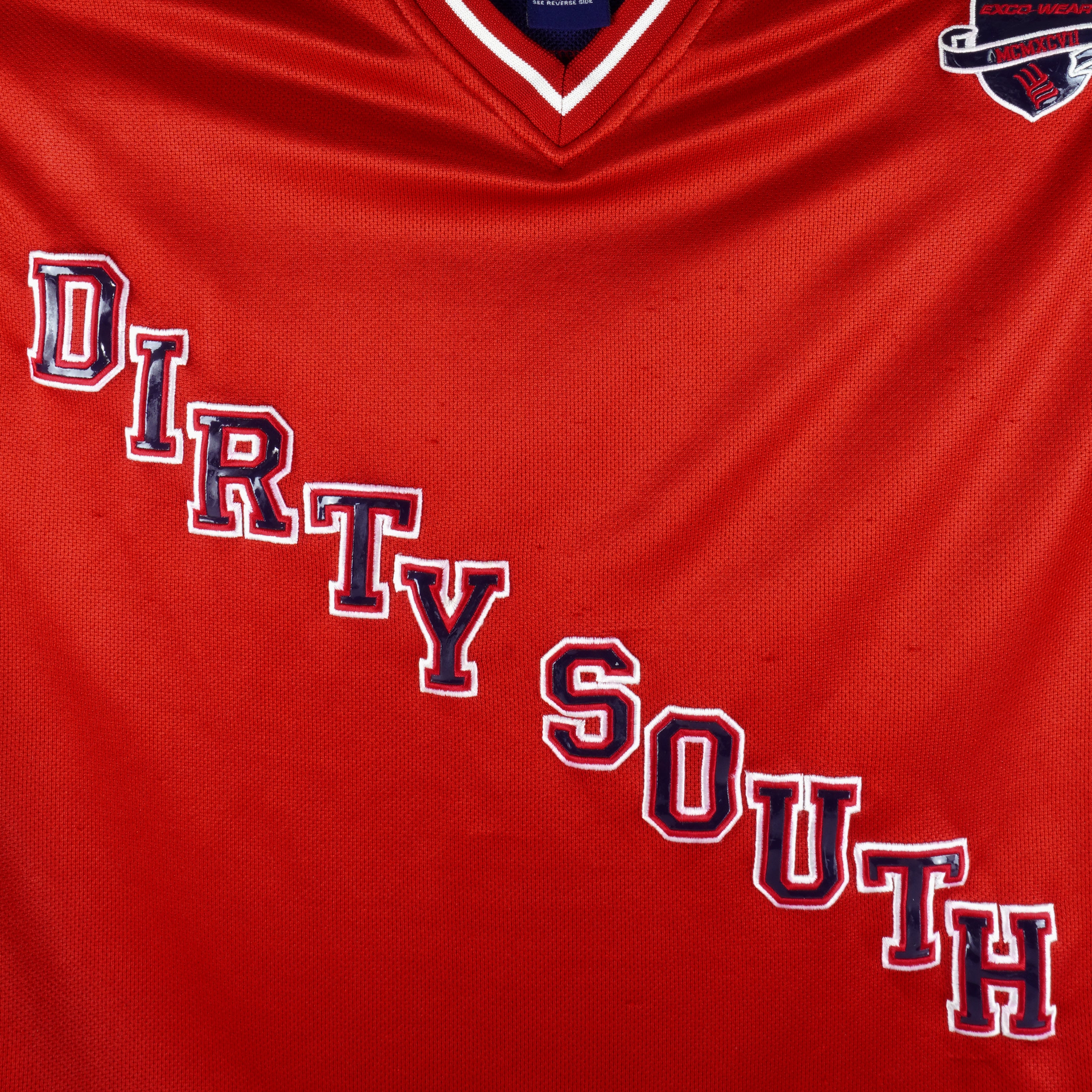 Vintage (Exco Wear) - Dirty South Jersey T-Shirt 1990s Large Vintage Retro