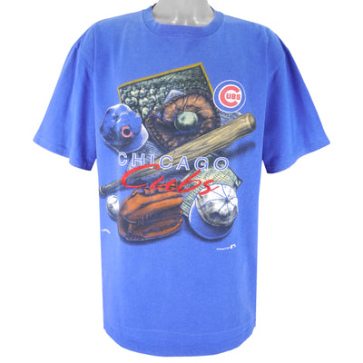 MLB (Nutmeg) - Blue Chicago Cubs T-Shirt 1990s X-Large