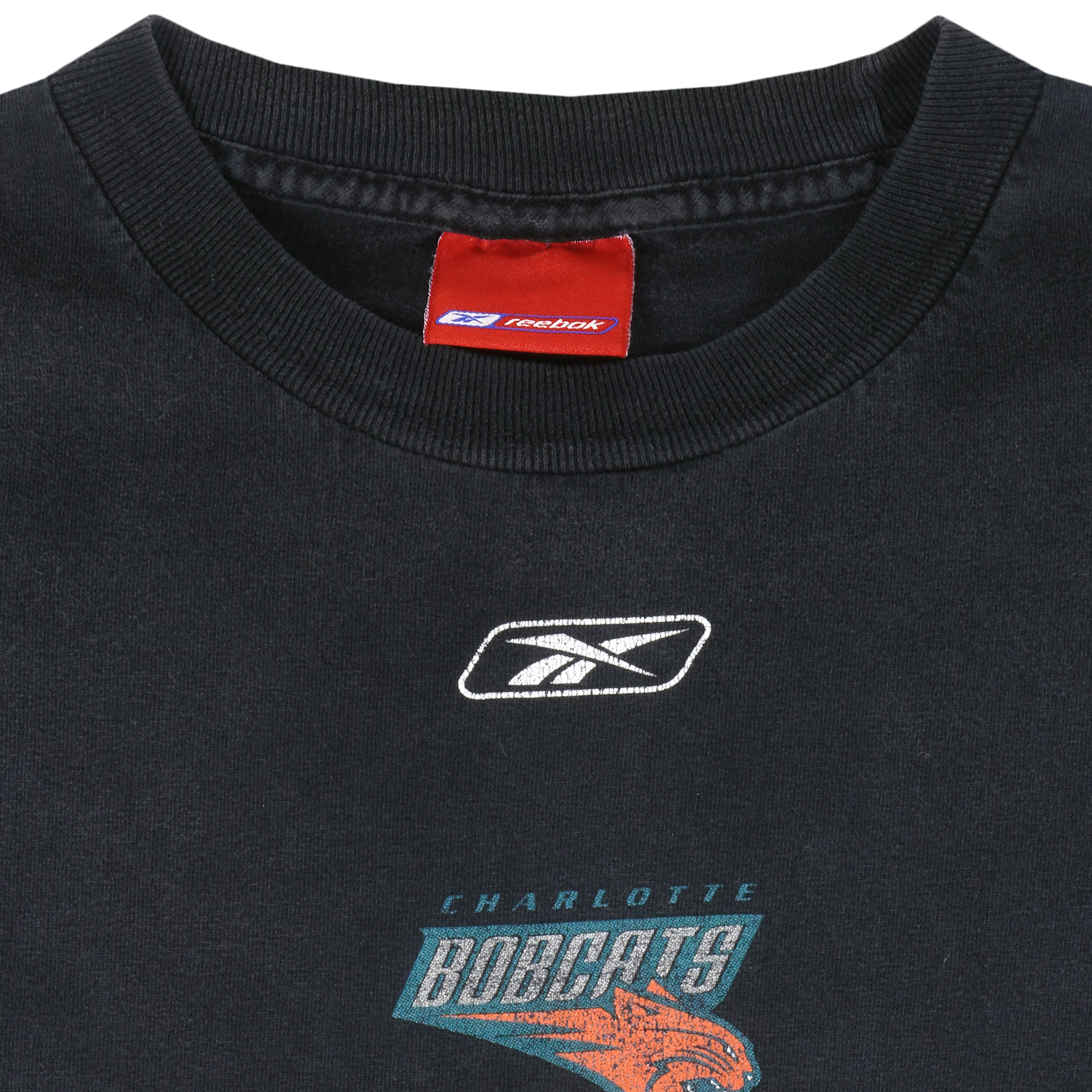 Reebok - NCAA Charlotte Bobcats Basketball T-Shirt 1990s X-Large Vintage Retro Basketball