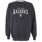 NFL (Lee) - Oakland Raiders Embroidered Crew Neck Sweatshirt 1990s Large Vintage Retro Football