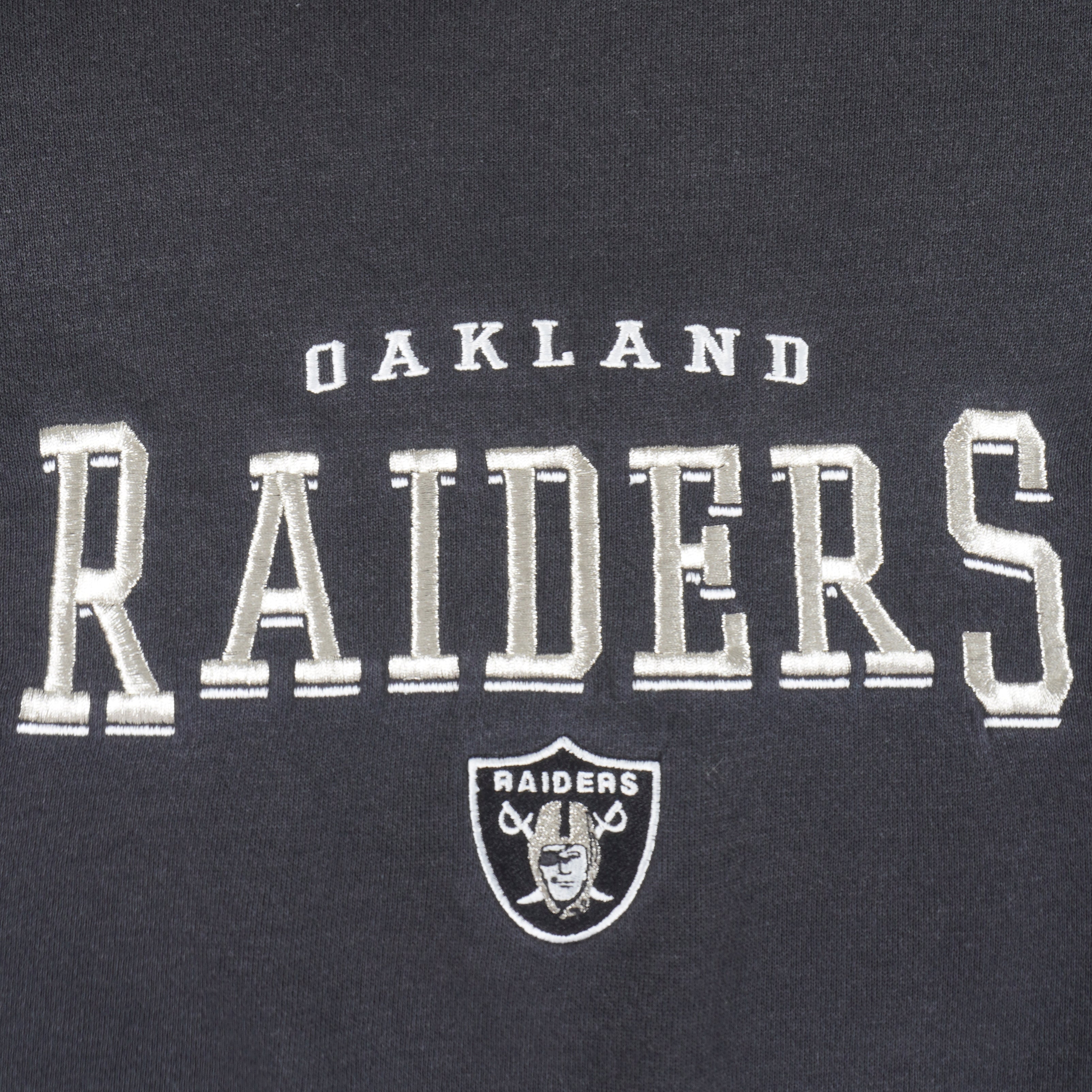 NFL (Lee) - Oakland Raiders Embroidered Crew Neck Sweatshirt 1990s Large Vintage Retro Football
