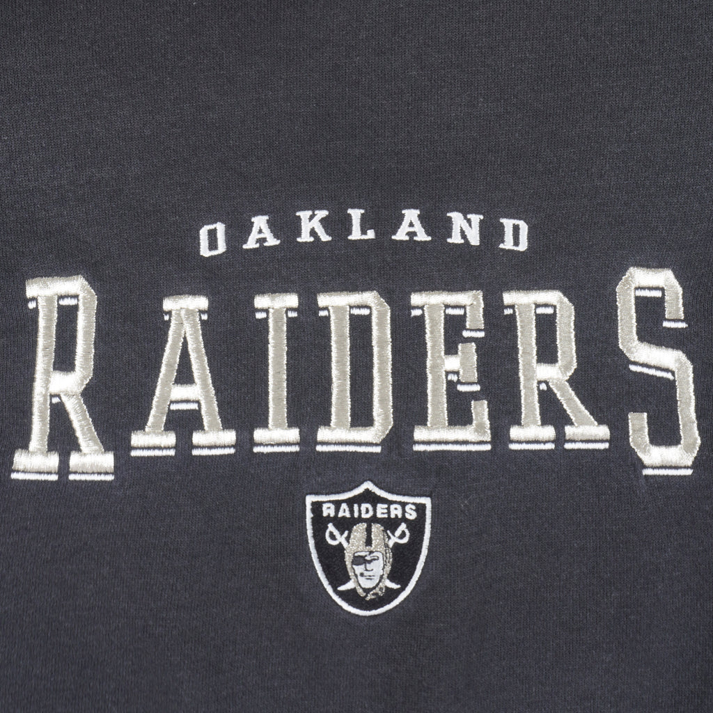 NFL (Lee) - Oakland Raiders Embroidered Crew Neck Sweatshirt 1990s Large Vintage Retro Football