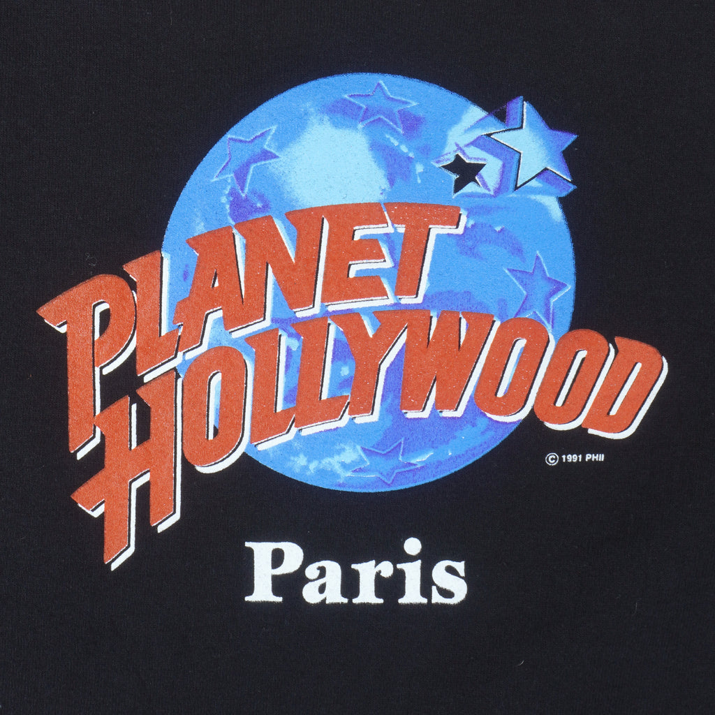 Vintage - Planet Hollywood Paris Crew Neck Sweatshirt 1991 X-Large Vintage Retro