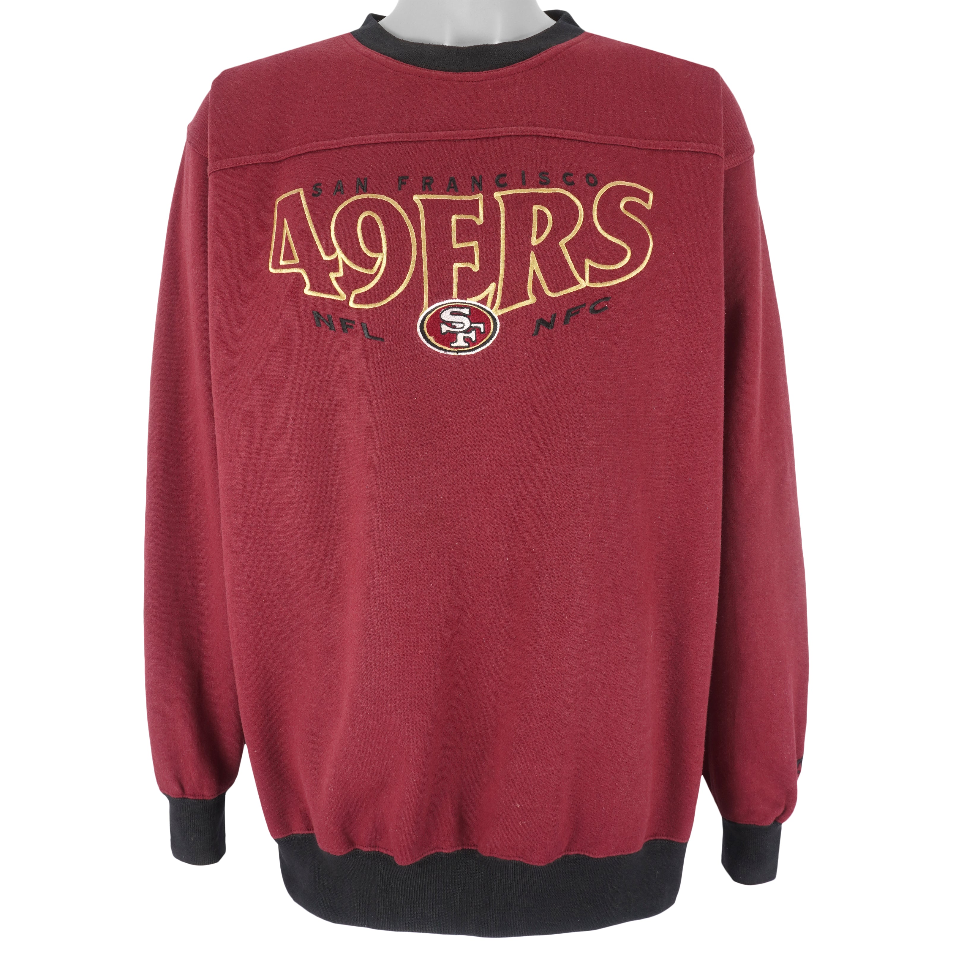 NFL (Lee) - San Francisco 49ers Crew Neck Sweatshirt 1990s Large Vintage Retro Football