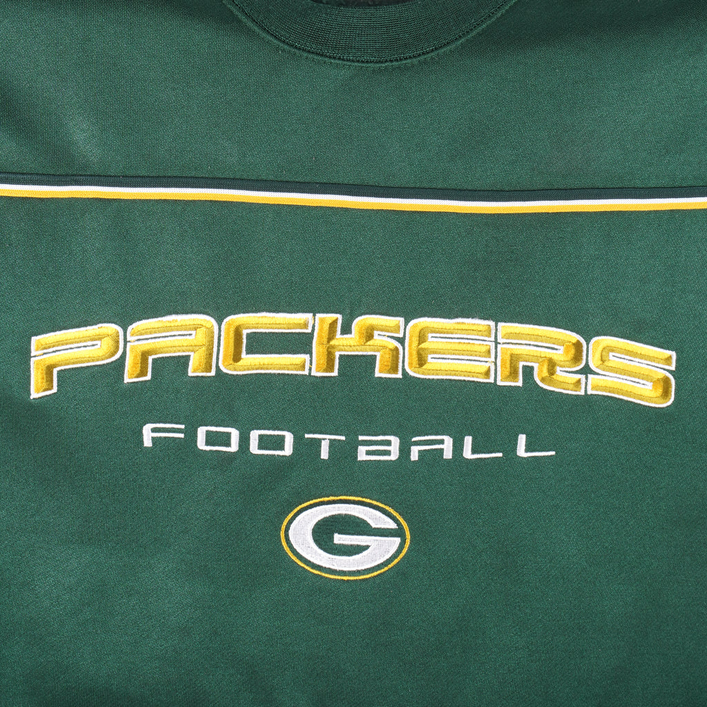 Reebok - Green Bay Packers Embroidered Crew Neck Sweatshirt 1990s X-Large Vintage Retro Football