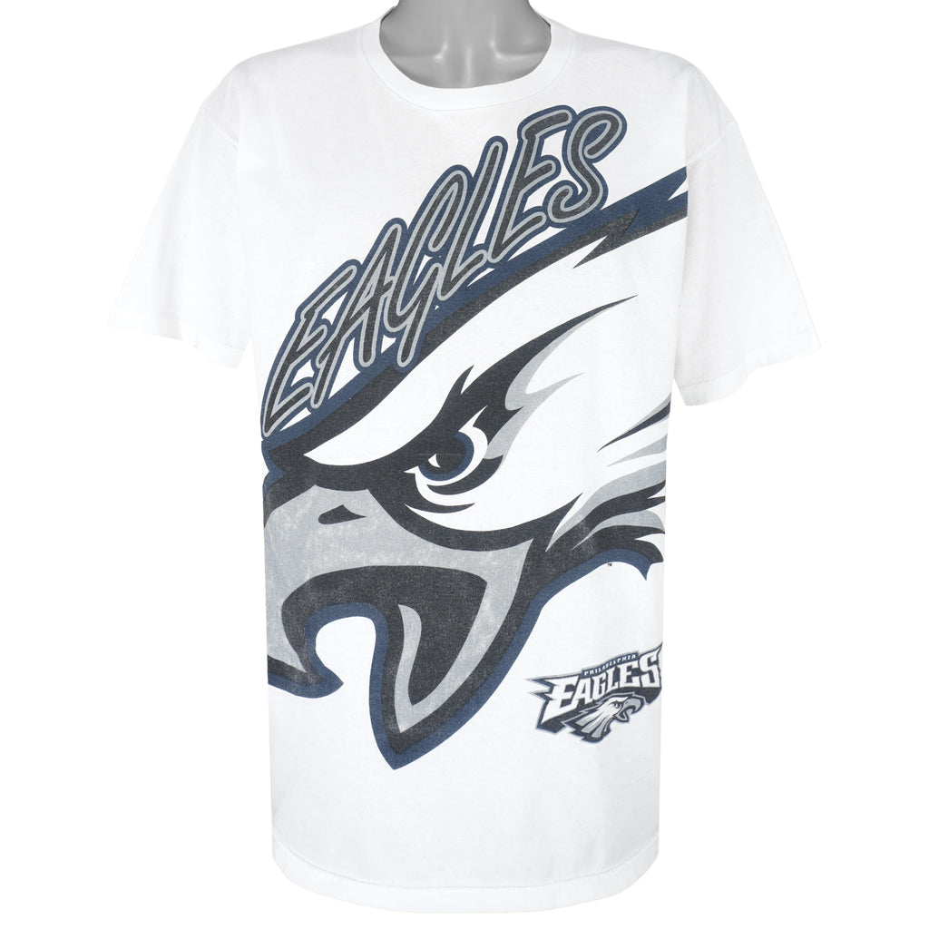 Reebok - Philadelphia Eagles Big Logo T-Shirt 1990s X-Large Vintage Retro Football