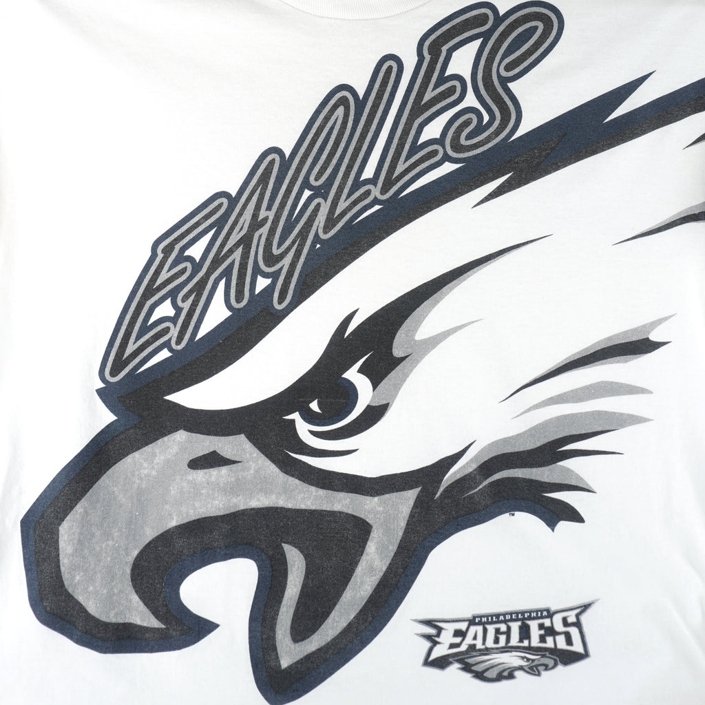 Reebok - Philadelphia Eagles Big Logo T-Shirt 1990s X-Large Vintage Retro Football