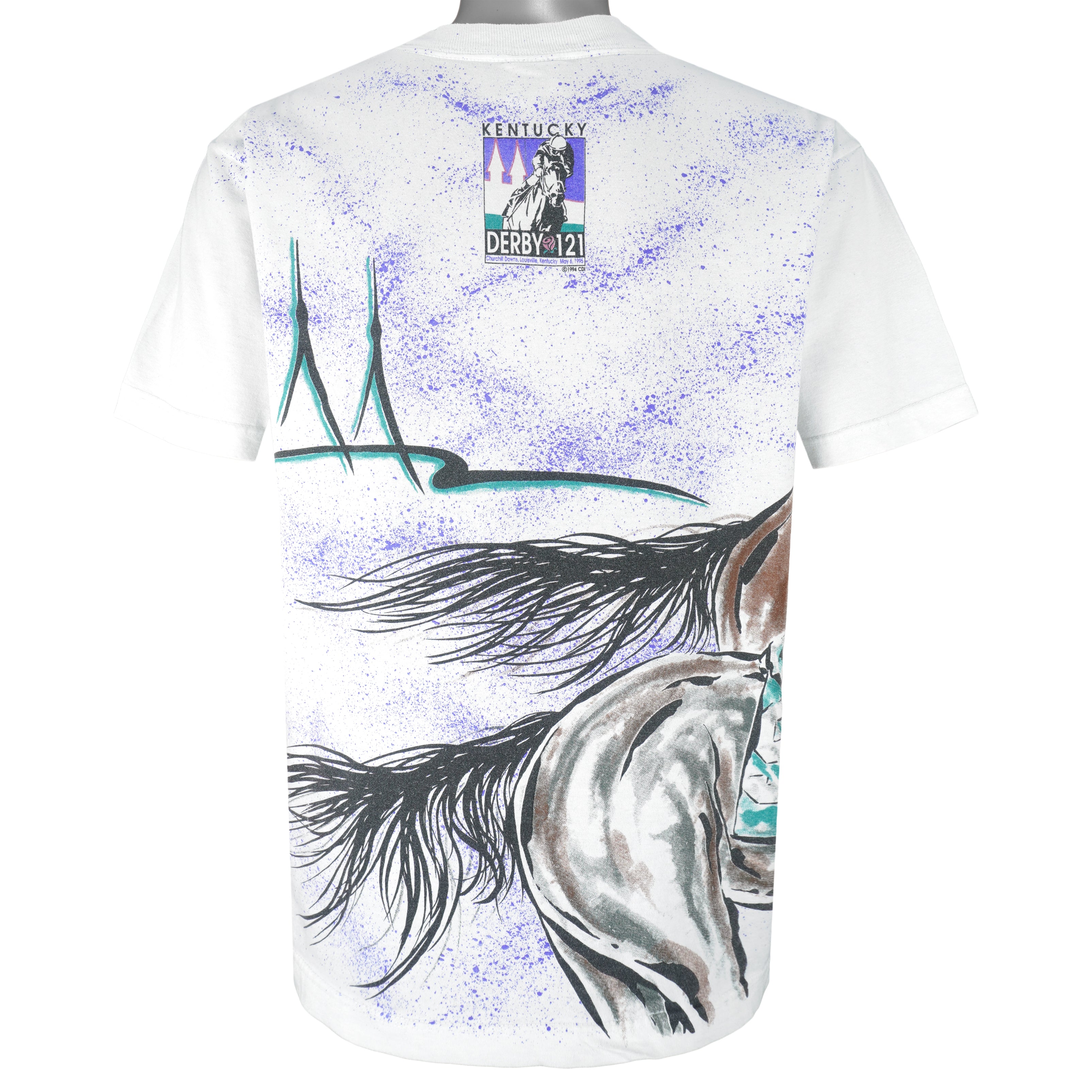Vintage (Champ) - Kentucky Derby 121 T-Shirt 1994 Large Vintage Retro