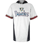 NHL (M Donut) - Mighty Ducks Hooded T-Shirt 1990s X-Large Vintage Retro Hockey