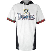 NHL (M Donut) - Mighty Ducks Hooded T-Shirt 1990s X-Large Vintage Retro Hockey