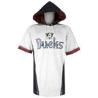NHL (M Donut) - Mighty Ducks Hooded T-Shirt 1990s X-Large Vintage Retro Hockey