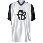 FUBU - Black & White Jersey T-Shirt 1990s Large Vintage Retro