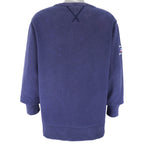 Ralph Lauren (Polo) - Blue Polo Jeans Co. Craw Neck Sweatshirt 1990s Large Vintage Retro