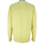 Tommy Hilfiger - Yellow Embroidered Knit Sweater 2000s X-Large Vintage Retro