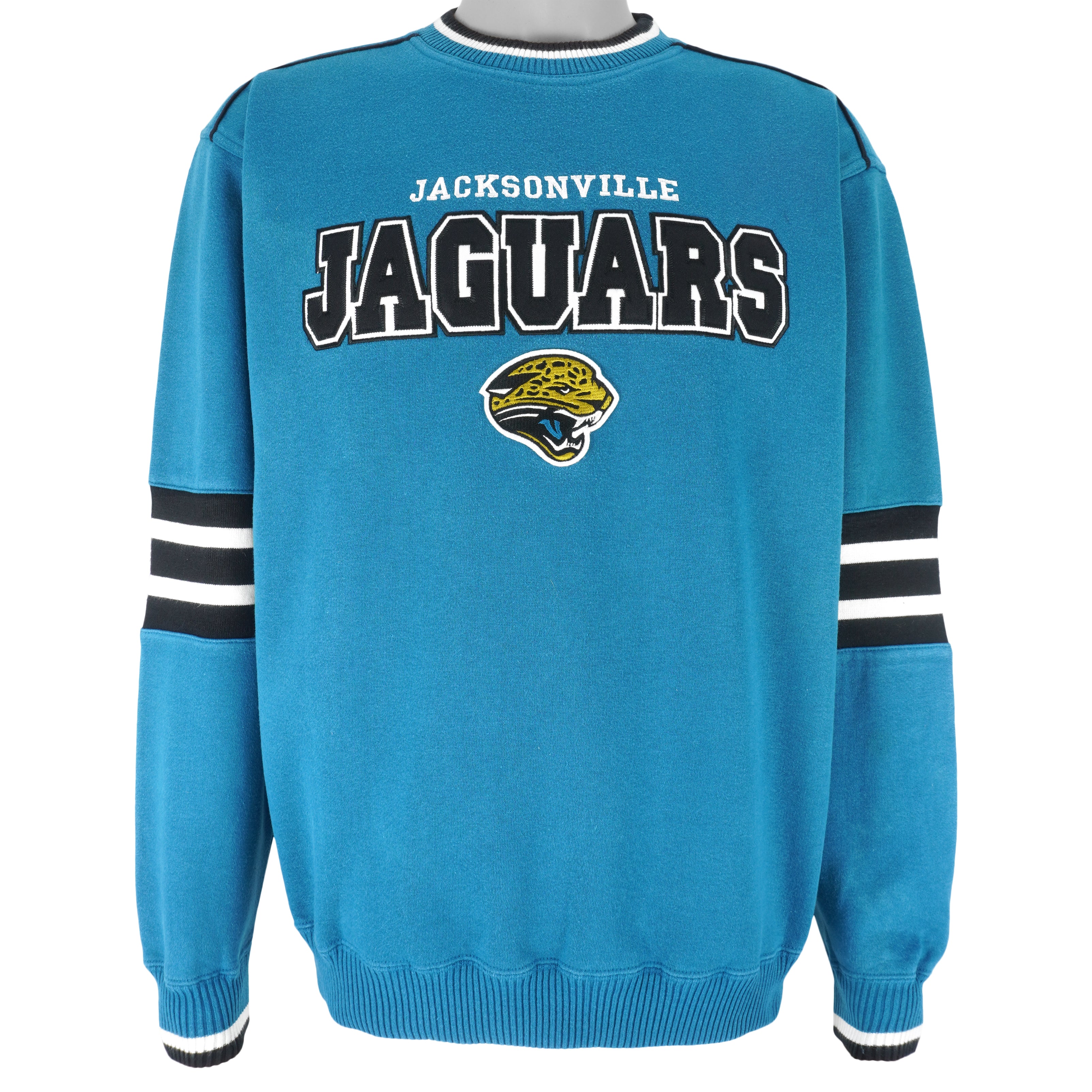 NFL (Lee) - Jacksonville Jaguars Crew Neck Sweatshirt 1990s Medium Vintage Retro Football