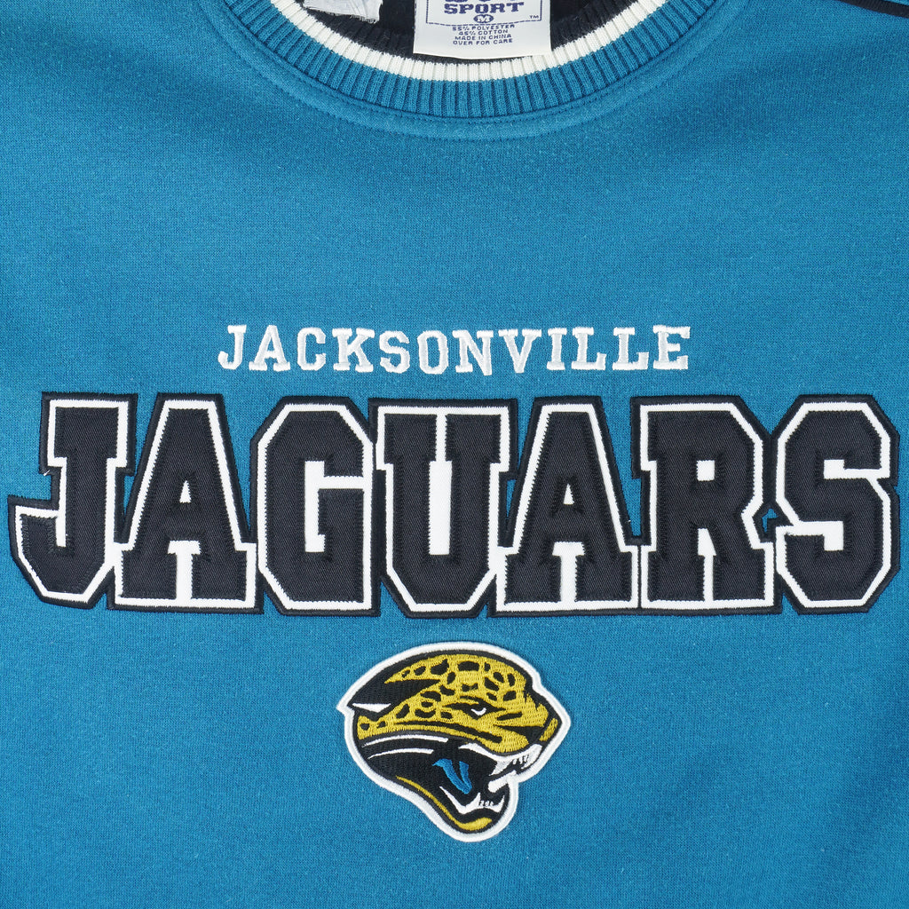 NFL (Lee) - Jacksonville Jaguars Crew Neck Sweatshirt 1990s Medium Vintage Retro Football