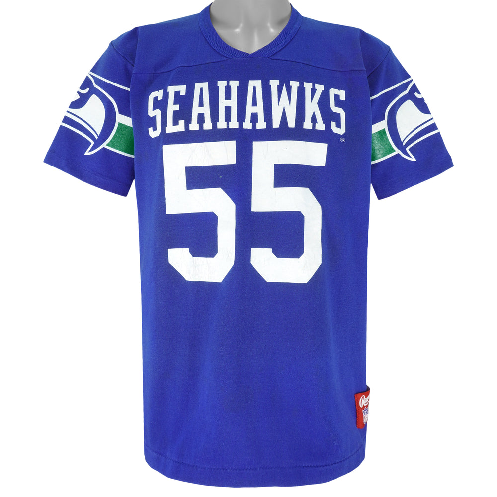 NFL (Rawlings) - Seattle Seahawks Single Stitch T-Shirt 1990s X-Large Vintage Retro College