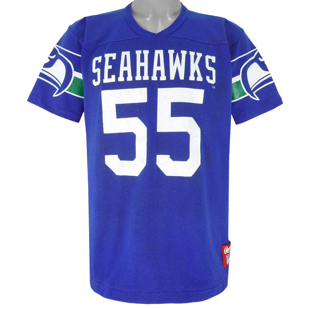 NFL (Rawlings) - Seattle Seahawks Single Stitch T-Shirt 1990s X-Large Vintage Retro College