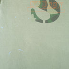Stussy - Light Green Big Logo T-Shirt 1990s Large Vintage Retro