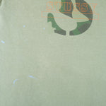 Stussy - Light Green Big Logo T-Shirt 1990s Large Vintage Retro