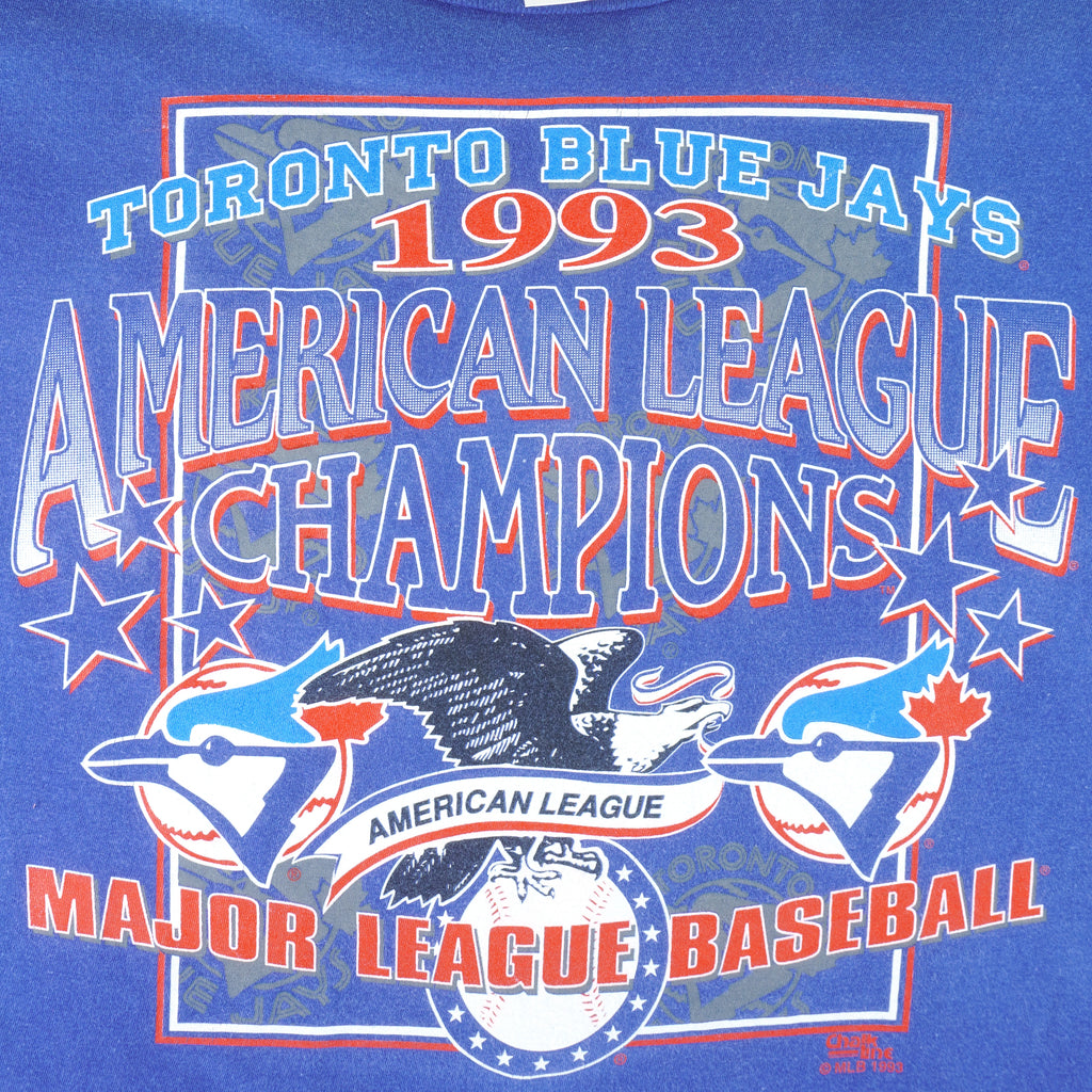 MLB (Chalk Line) - Toronto Blue Jays Champions T-Shirt 1993 Small Vintage Retro Baseball