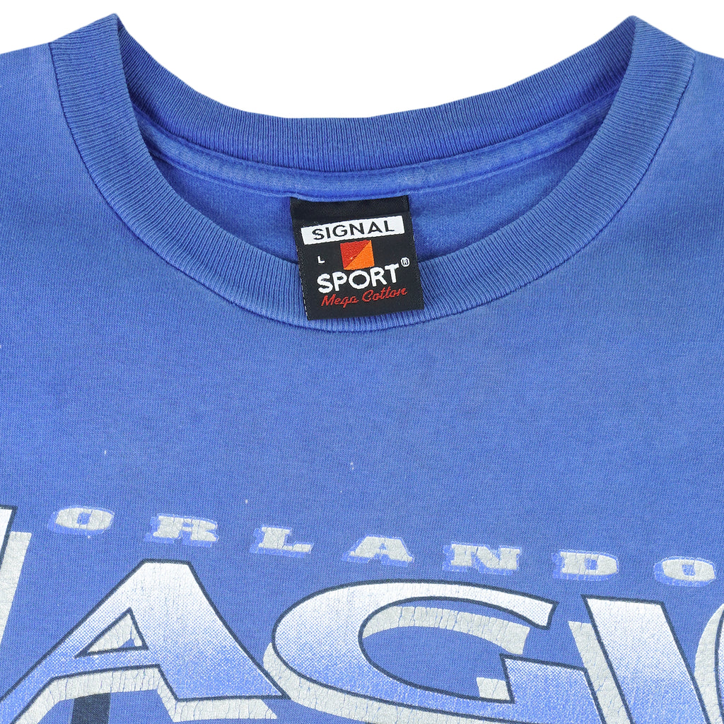 NBA (Magic Johnson T's) - Orlando Magic Single Stitch T-Shirt 1990s Large Vintage Retro Basketball