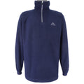 Kappa - Blue 1/4 Zip Fleece Sweatshirt 1990s Large Vintage Retro