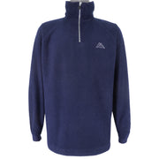 Kappa - Blue 1/4 Zip Fleece Sweatshirt 1990s Large Vintage Retro