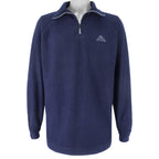 Kappa - Blue 1/4 Zip Fleece Sweatshirt 1990s Large Vintage Retro
