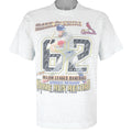 MLB (Pro Player) - Cardinals Mark McGwire Home Run Record T-Shirt 1998 Medium Vintage Retro Baseball