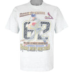 MLB (Pro Player) - Cardinals Mark McGwire Home Run Record T-Shirt 1998 Medium Vintage Retro Baseball
