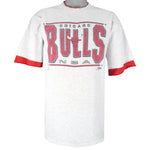 NBA (Salem) - Chicago Bulls Roll Em Ups T-Shirt 1991 X-Large