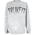 Vintage (TRUKFIT) - Grey Neck Sweatshirt 2000s XX-Large Vintage Retro