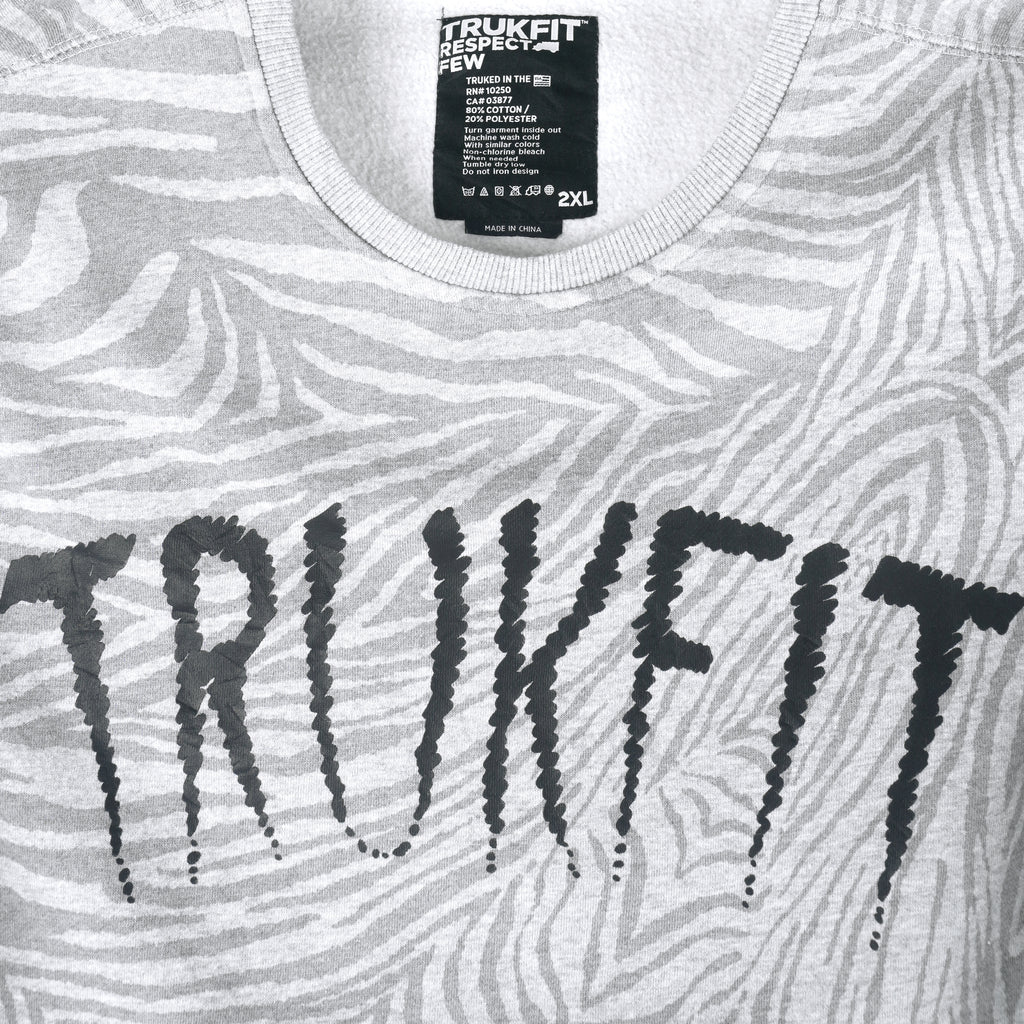 Vintage (TRUKFIT) - Grey Neck Sweatshirt 2000s XX-Large Vintage Retro