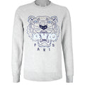 Kenzo - Grey Kenzo Paris Lion Crew Neck Sweatshirt 1990s Medium Vintage Retro