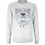 Kenzo - Grey Kenzo Paris Lion Crew Neck Sweatshirt 1990s Medium Vintage Retro