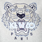 Kenzo - Grey Kenzo Paris Lion Crew Neck Sweatshirt 1990s Medium Vintage Retro